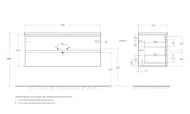 Тумба под раковину BelBagno ALBANO-1200-2C-SO-BL подвесная Bianco Lucido