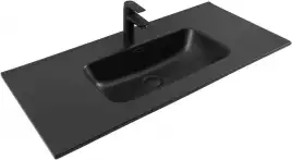 Раковина Aquanet Flat 100 329257 прямоугольная, Черная матовая
