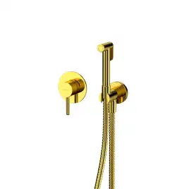 Смеситель с гигиеническим душем Whitecross Y gold скрытого монтажа Золото глянцевое, SYSYBI1GL
