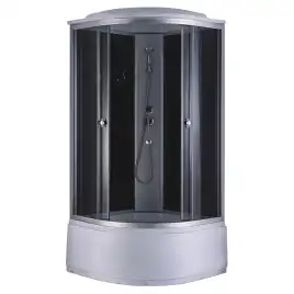 Душевая кабина Loranto 90х90, высокий поддон, Тонированное стекло, CS-888EATM/B-90