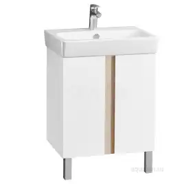 Тумба под раковину Aquaton Кантри 60 1A257401AHB20 подвесная цвет, белый / дуб верона