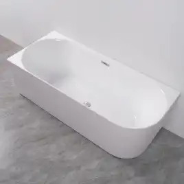 Акриловая ванна Azario RIO GRANDE 160х75 пристенная левая, в комплекте с сифоном и металлической рамой, AZ-6724-2L 16075