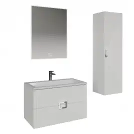 Тумба под раковину Grossman Луксор 70 подвесная, белая матовая (107057)