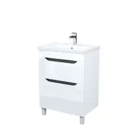 Тумба с раковиной IDDIS Ray 60, напольная, Белая, RAY60WFi95K