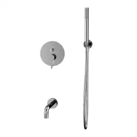 Душевая система для ванны WHITECROSS Y chrome YSET06CR, скрытого монтажа, Хром