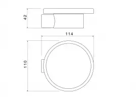 Мыльница для ванной Aquatek Лира AQ4403CR, Хром