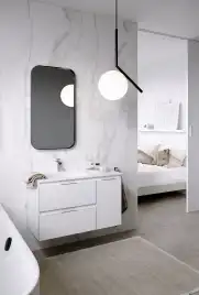 Тумба с раковиной подвесная Aqwella 5 Stars Accent 90 см, ACC0109LW, цвет Белый