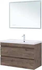 Тумба под раковину Aquanet Нота New 100 дуб веллингтон табак 334194