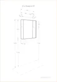 Зеркало-шкаф Aquaton Беверли 80 1A237102BV010  цвет, белый глянец