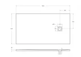 Душевой поддон BelBagno Uno 160х90 из искусственного камня TRAY-MR-UNO-AH-160/90-35-W-CR Белый