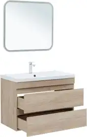 Тумба под раковину Aquanet Нота New 90 дуб светлый 334199