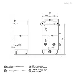 Тумба под раковину Grossman Виста 40 напольная, белая глянцевая (104062)