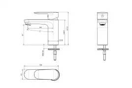 Смеситель для раковины Aquatek Ника AQ1810CR, Хром