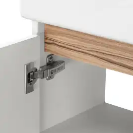 Тумба под раковину Aquaton Эклипс 46 M 1A172801EK49L подвесная левая, цвет эбони светлый