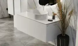 Тумба под раковину Jorno STONE 120 Stn.01.120/P/W/JR Белая