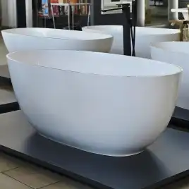 Ванна из литьевого мрамора  Aqua de Marco Caprice 160х80х60 1160WCAPR_GEL, Белая