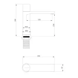 Смеситель для раковины Abber Rund AF8710, с прогрессивным картриджем, цвет Хром