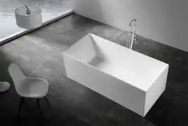 Акриловая ванна Abber 170х75 AB9274-1.7, отдельностоящая, Белая глянцевая