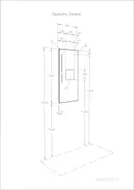 Зеркало Aquaton Эклипс 45х100 1A129002EK010 с подстветкой, кнопочный выключатель, Белый