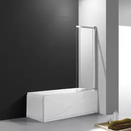Шторка для ванны Cezares SLIDER 90 см, SLIDER-VF-11-90/150-C-Cr, профиль Хром, стекло Прозрачное