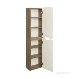 Шкаф-пенал Aquaton Оливия 40 1A254603OLVG0 подвесной цвет, бежевый / дуб велл