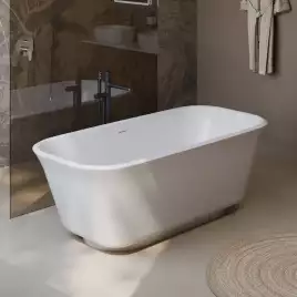 Акриловая ванна BelBagno 170х80 BB702-1700-800-K, отдельностоящая, Белая глянцевая
