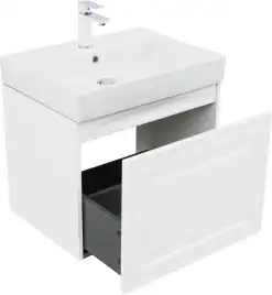 Тумба под раковину Aquanet Агата 60 белый сатин, 345480