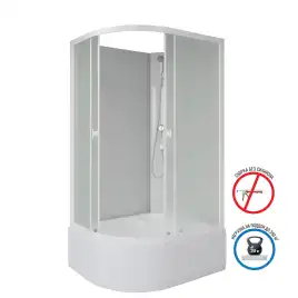 Душевая кабина Niagara Promo 110х80х195 P110/80/40R/MT/BK высокий поддон, без гидромассажа