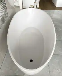 Ванна из литьевого мрамора  Aqua de Marco CALIPSO 168х80 Белая 1168WCAL