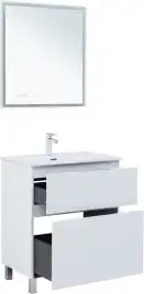 Тумба под раковину Aquanet Алвита New 70 напольная, белый матовый, 344133