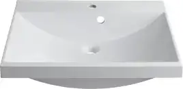 Раковина Aquanet Нота 58 281220 прямоугольная, Белая глянцевая