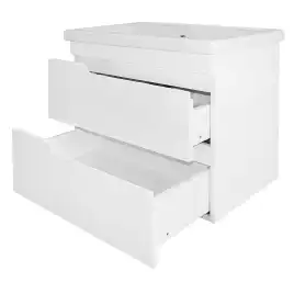 Тумба с раковиной Azario KANTRI 70/2 CS00097251, подвесная с раковиной Фостер 70, белая