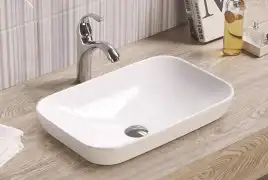 Раковина Ceramalux E408D 515х340х155 Полувстраиваемая цвет Белый