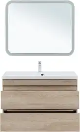 Тумба под раковину Aquanet Нота New 100 дуб светлый 334200