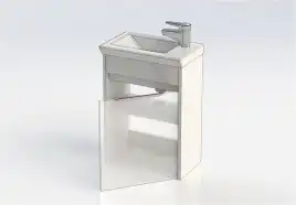 Тумба под раковину Aquanet Дувр 45 белый 182607