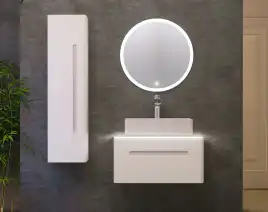 Тумба под раковину Jorno SHINE 75 Shi.01.75/P/W Белая
