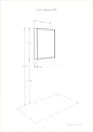 Зеркало-шкаф Aquaton Нортон 65 1A249102NT010  цвет, белый
