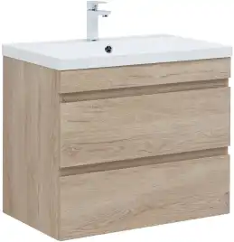 Тумба под раковину Aquanet Нота New 75 дуб светлый 334198