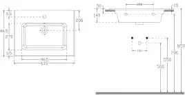 Раковина  Allen Brau Fantasy 62х47х14 4.11023.20, Белая глянцевая