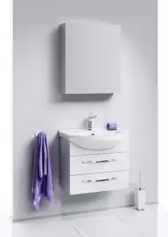 Тумба с раковиной подвесная Aqwella Allegro 65 см, Agr.01.06/2, цвет Белый