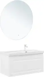 Тумба под раковину Aquanet Агата 100 белый сатин, 345483