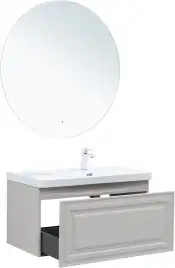 Тумба под раковину Aquanet Агата 90 бежевый, 345488