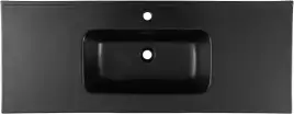 Раковина Aquanet Flat 120 329258 прямоугольная, Черная матовая