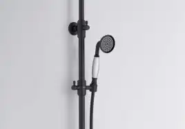 Душевая система Aquatek КЛАССИК AQ2563MB с термостатом, Черный матовый