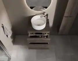 Тумбы под раковину Roca Victoria 60 A857468402 подвесная, цвет, Городской дуб