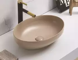 Раковина накладная CeramaLux 500х360х150 78590MC, цвет Капучино
