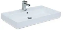Раковина Aquanet Латина 75 242338 прямоугольная, Белая глянцевая