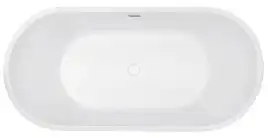 Акриловая ванна Abber 150х80 AB9203-1.5, отдельностоящая, Белая глянцевая