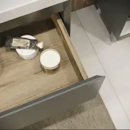 Тумба под раковину Grossman Меркадо 70 напольная, графит матовый (107073)