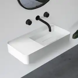 Раковина подвесная ABBER STEIN 80х40х15 AS2627-0.8, прямоугольная, белая матовая